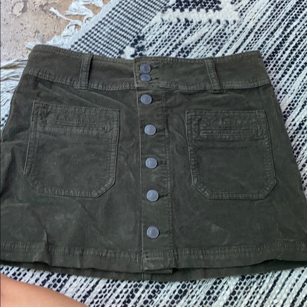 We the Free Army Green Skirt